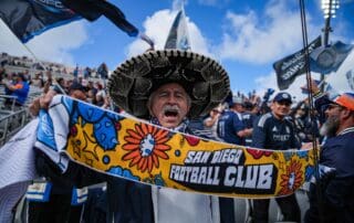 San Diego Football Club fans in the stands